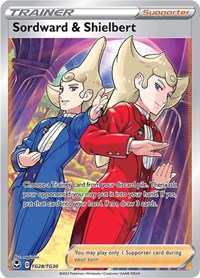 Sordward & Shielbert TG28/TG30 Silver Tempest Trainer Gallery Pokémon card