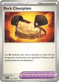 Rock Chestplate 192/198 Scarlet & Violet Base Set Reverse Holo Pokémon card