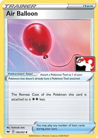 Air Balloon 156/202 Prize Pack Series Cards Pokémon card