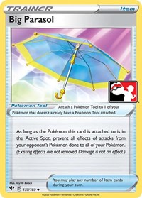 Big Parasol 157/189 Prize Pack Series Cards Pokémon card