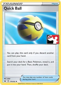 Quick Ball 179/202 Prize Pack Series Cards Pokémon card