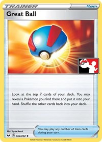 Great Ball 164/202 Prize Pack Series Cards Pokémon card