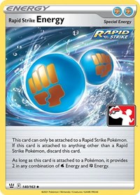 Rapid Strike Energy 140/163 Prize Pack Series Cards Pokémon card