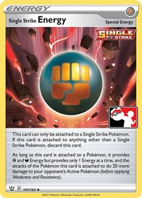 Single Strike Energy 141/163 Prize Pack Series Cards Pokémon card