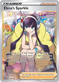Elesa's Sparkle Full Art 147/159 Crown Zenith Pokémon card