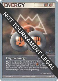 Magma Energy - 2004 (Tsuguyoshi Yamato) 87/95 World Championship Decks Pokémon card