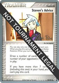 Steven's Advice - 2004 (Chris Fulop) 92/101 World Championship Decks Pokémon card