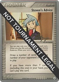 Steven's Advice - 2004 (Kevin Nguyen) 92/101 World Championship Decks Pokémon card
