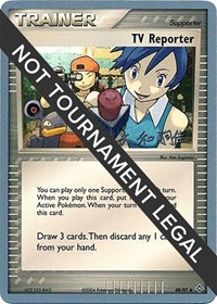 TV Reporter - 2004 (Tsuguyoshi Yamato) 88/97 World Championship Decks Pokémon card