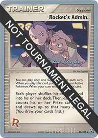 Rocket's Admin. - 2005 (Michael Gonzalez) 86/109 World Championship Decks Pokémon card