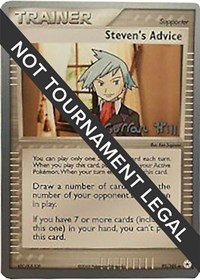 Steven's Advice - 2005 (Curran Hill) 92/101 World Championship Decks Pokémon card