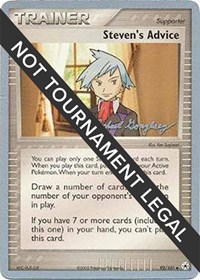 Steven's Advice - 2005 (Michael Gonzalez) 92/101 World Championship Decks Pokémon card