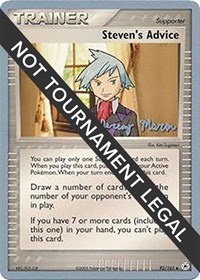 Steven's Advice - 2005 (Jeremy Maron) 92/101 World Championship Decks Pokémon card