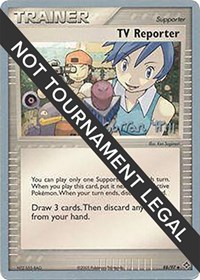TV Reporter - 2005 (Curran Hill) 88/97 World Championship Decks Pokémon card