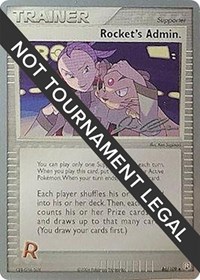 Rocket's Admin. - 2006 (Jason Klaczynski) 86/109 World Championship Decks Pokémon card