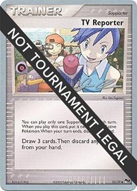 TV Reporter - 2006 (Jason Klaczynski) 11/17 World Championship Decks Pokémon card
