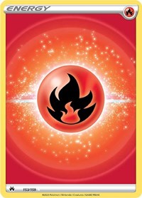 Fire Energy (Texture Full Art) 153/159 Crown Zenith Pokémon card