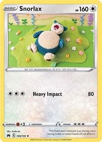 Snorlax 109/159 · Reverse Holo
