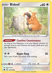 Bidoof 111/159 · Reverse Holo