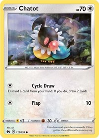 Chatot 112/159 · Reverse Holo
