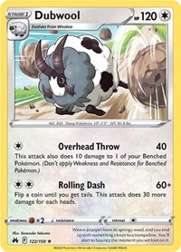 Dubwool 122/159 · Reverse Holo