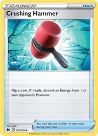 Crushing Hammer 125/159 Crown Zenith Reverse Holo Pokémon card