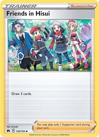 Friends in Hisui 130/159 Crown Zenith Reverse Holo Pokémon card