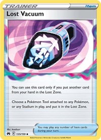 Lost Vacuum 135/159 Crown Zenith Reverse Holo Pokémon card