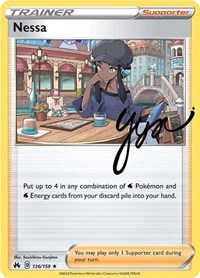 Nessa 136/159 Crown Zenith Reverse Holo Pokémon card