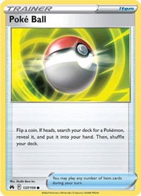 Poke Ball 137/159 Crown Zenith Reverse Holo Pokémon card