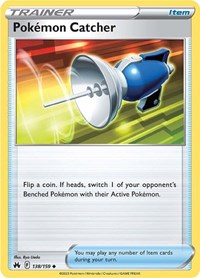 Pokemon Catcher 138/159 Crown Zenith Reverse Holo Pokémon card