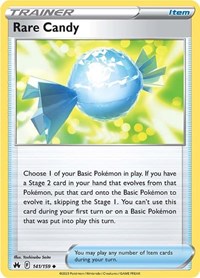 Rare Candy 141/159 Crown Zenith Reverse Holo Pokémon card