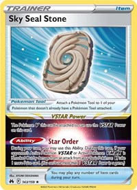 Sky Seal Stone 143/159 Crown Zenith Pokémon card