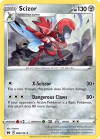 Scizor 086/159 · Reverse Holo