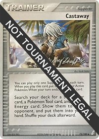 Castaway - 2007 (Jeremy Scharff-Kim) 72/100 World Championship Decks Pokémon card
