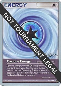 Cyclone Energy - 2007 (Jeremy Scharff-Kim) 90/108 World Championship Decks Pokémon card