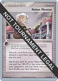 Holon Mentor - 2007 (Jeremy Scharff-Kim) 75/101 World Championship Decks Pokémon card