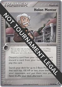 Holon Mentor - 2007 (Jun Hasebe) 75/101 World Championship Decks Pokémon card