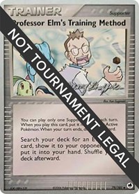 Professor Elm's Training Method - 2007 (Jeremy Scharff-Kim) 79/101 World Championship Decks Pokémon card