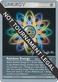 Rainbow Energy - 2007 (Jeremy Scharff-Kim) 81/92 World Championship Decks Pokémon card