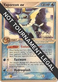 Vaporeon ex - 2007 (Jun Hasebe) 110/113