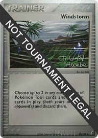 Windstorm - 2007 (Jun Hasebe) 85/100 World Championship Decks Pokémon card