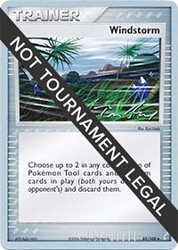 Windstorm - 2007 (Tom Roos) 85/100 World Championship Decks Pokémon card