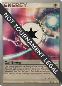 Call Energy - 2008 (Jason Klaczynski) 92/100 World Championship Decks Pokémon card