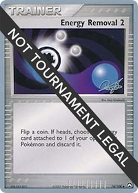 Energy Removal 2 - 2008 (Paul Atanassov) 74/108 World Championship Decks Pokémon card