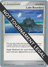 Lake Boundary - 2008 (Jason Klaczynski) 112/123 World Championship Decks Pokémon card