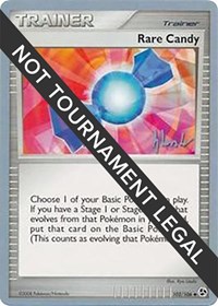 Rare Candy - 2008 (Dylan Lefavour) 102/105 World Championship Decks Pokémon card