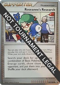 Roseanne's Research - 2008 (Dylan Lefavour) 125/132 World Championship Decks Pokémon card