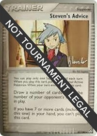 Steven's Advice - 2008 (Dylan Lefavour) 83/108 World Championship Decks Pokémon card