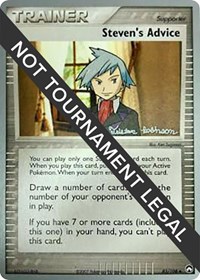 Steven's Advice - 2008 (Tristan Robinson) 83/108 World Championship Decks Pokémon card
